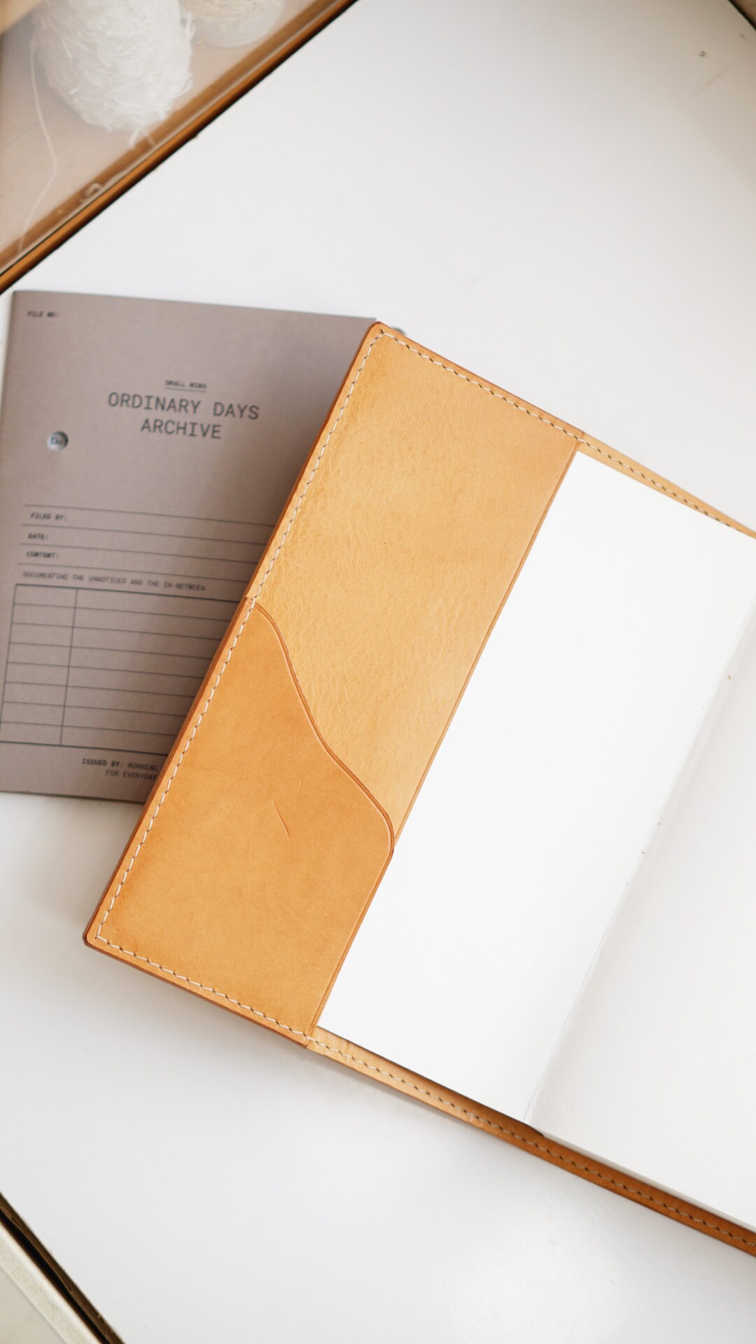 Minimalist Minerva Box Leather Journal Cover for Hobonichi Weeks, A5, B6,B6 Slim - Image 6