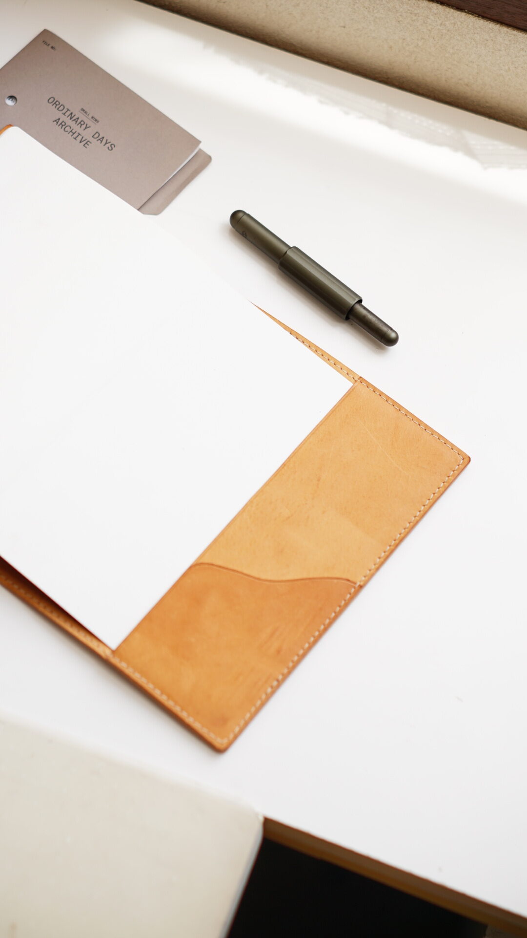 Minimalist Minerva Box Leather Journal Cover for Hobonichi Weeks, A5, B6,B6 Slim - Image 5
